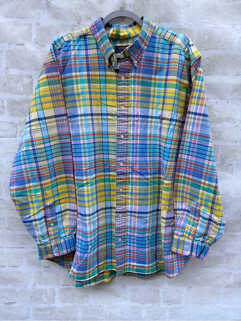 Polo Ralph Lauren 2XB men’s madras Plaid Button-Down Shirt